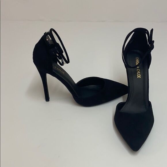 Chase & Chloe Isla Pointed Toe Ankle Strap heels A9 - Picture 4 of 6
